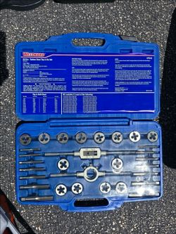 Westward 30-Piece Carbon Steel Tap and Die Set (Model 1PZ42)