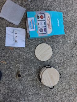 Lifver absorbent ceramic coasters with cork base