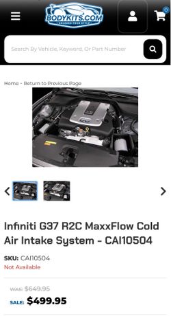 G37 cold air intake