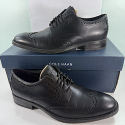 Cole Haan Men's Black ME Wing Oxford Shoes - size 9