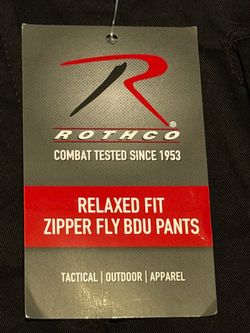 Relaxed Fit Zipper Fly BDU Pants