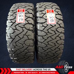 2 Like New 265/70 R17 BF Goodrich KO3 A/T