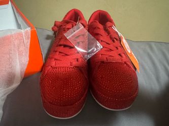 Lucky step bedazzled red sneakers size 8