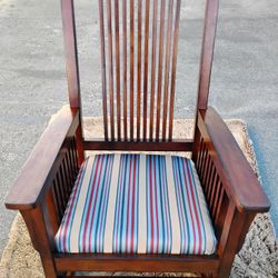 Chestnut mission rocking chairs