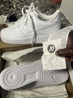 All white Air Force ones Low top Size 11