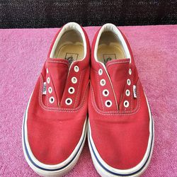 Vans Old Skool Shoes Men's Size 6 & Women's Size 7.5 - Red Sneakers Skate Shoes