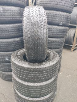 Set of four used tires 265/70-16 Good Year