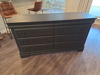 Charcoal off black 6 dresser drawer