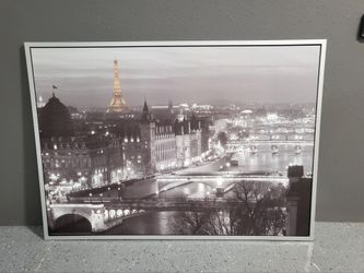 Large Paris Cityscape Wall Picture
