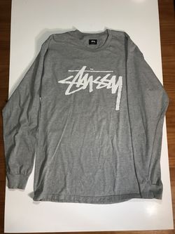 Stussy Long Sleeve Men’s Shirt Large Grey