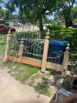 bed frame and headboard