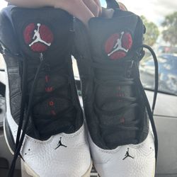 Jordan 6 Rings, Black White And Red , Size 8.5 In Men 