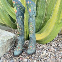 Dan Post “Flower Child” Tall Cowgirl Boots – Snip Toe
