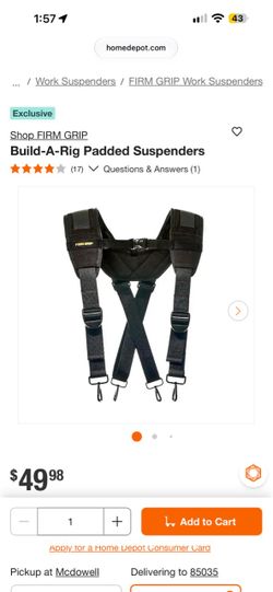 Build-A-Rig Padded Suspenders