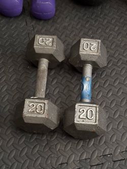 Dumbbells 2x20. 80 cent a pound.