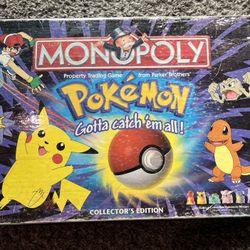 Pokemon Monopoly (Original Release) CIB + Extras, Retro Poke Figures, Accessories