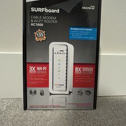 ARRIS SURFboard (8x4) Docsis 3.0 Cable Modem Plus AC1600 Dual Band Wi-Fi Router