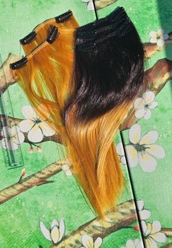 12 inch heat resistant quality hair extensions only $10
