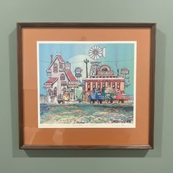 Fred Bonn Signed Limited Edition Print “Rainbow Diner” | 130/300 | Laguna Beach Artist 