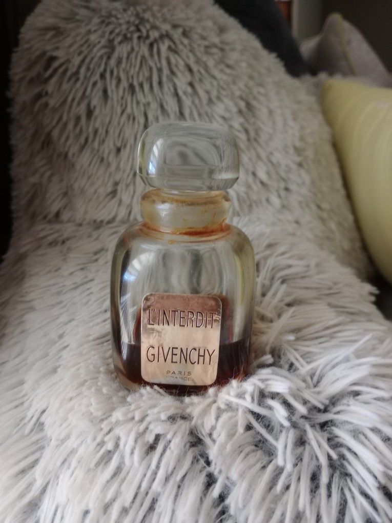 Antique 1950's Givenchy Glass Bottle