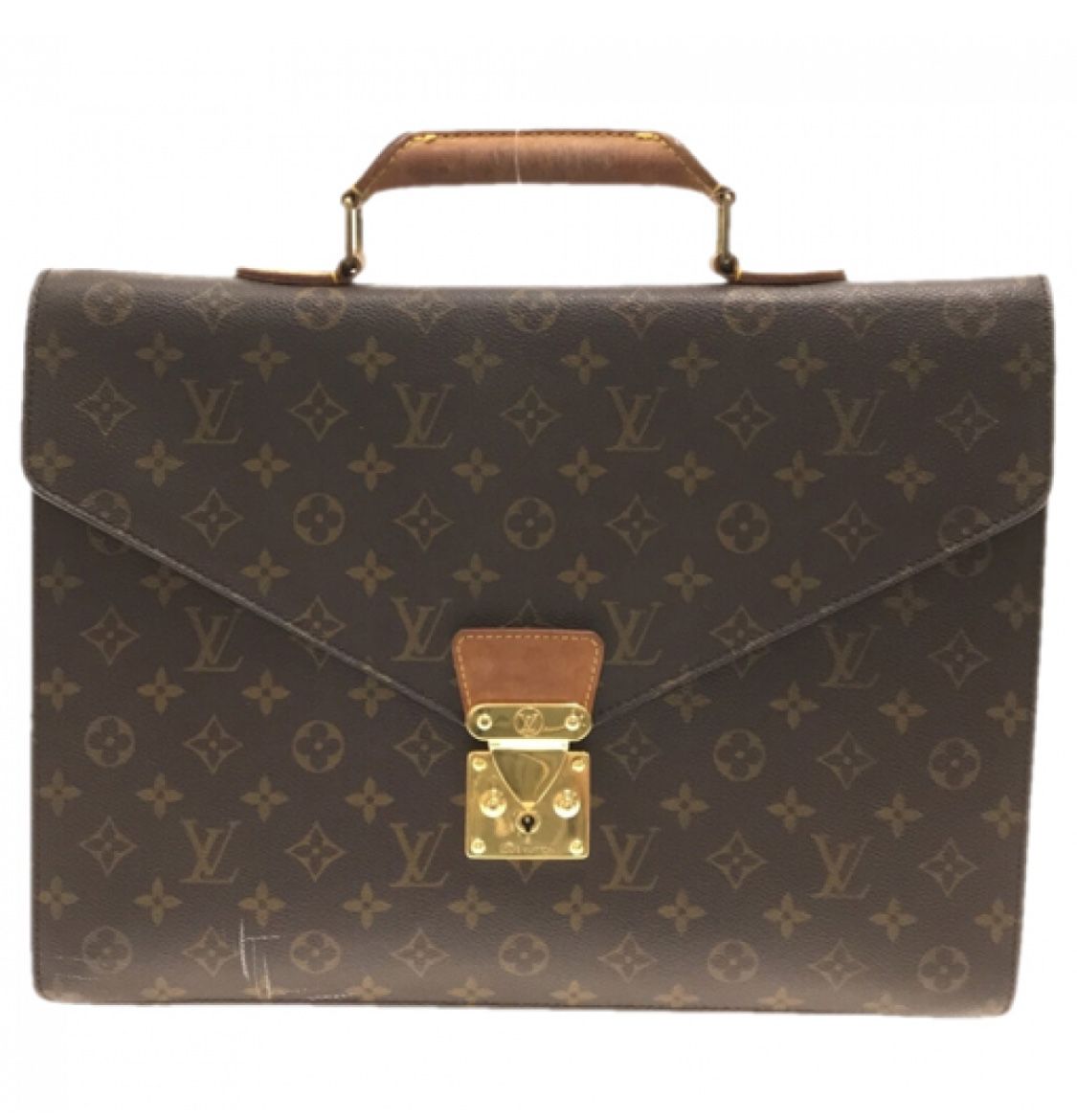 Authentic LOUIS VUITTON Porte Documents Bandouliere Monogram 8910CT