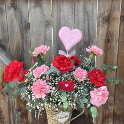 Valentines Day I Love You Mug Basket