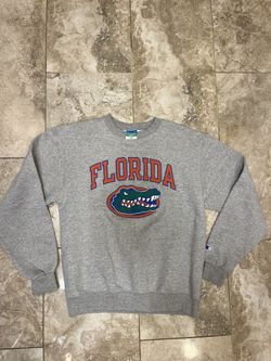 Champion Florida Gators Eco Fleece Crewneck Sweatshirt Gray Size Medium 