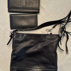 Coach Wallet, Shoulder Bag And Checkbook Cover Set