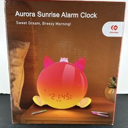 Chimiage Aurora Sunrise Simulation Alarm Clock Bluetooth Speaker Wake Up Light