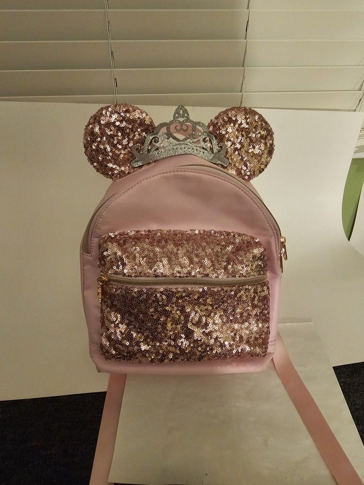 RARE Disney Cruise Line DCL Bibbidi Bobbidi Boutique Backpack PInk bippity