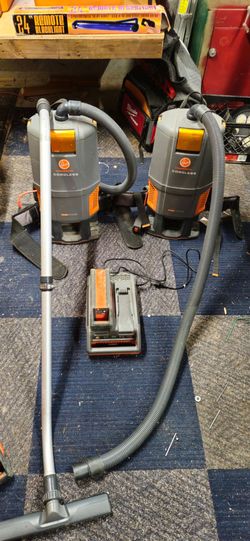 Hoover Commercial Cordless Backpack Vacuums – Lot of 2