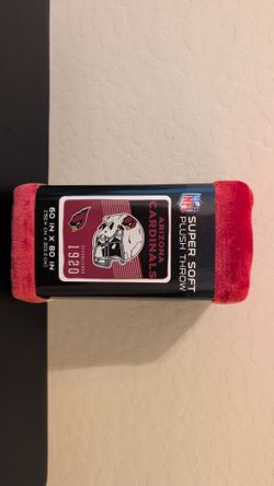 ARIZONA CARDINALS Plush Throw Blanket - NEW