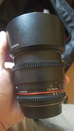 Rokinon 1.5 85mm for Canon