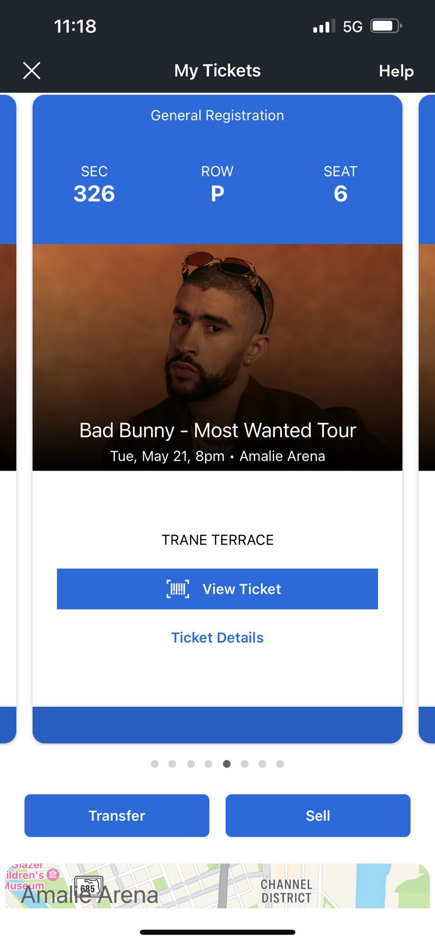 2 Bad Bunny Tickets $138.55 Each
