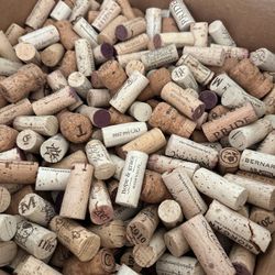 Wine Bottle Corks For Arts & Crafts, Approx. 10 Gallon Box Full