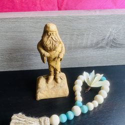 Vintage Hand Carved Wooden Figurine Man  Wood Carving Statue