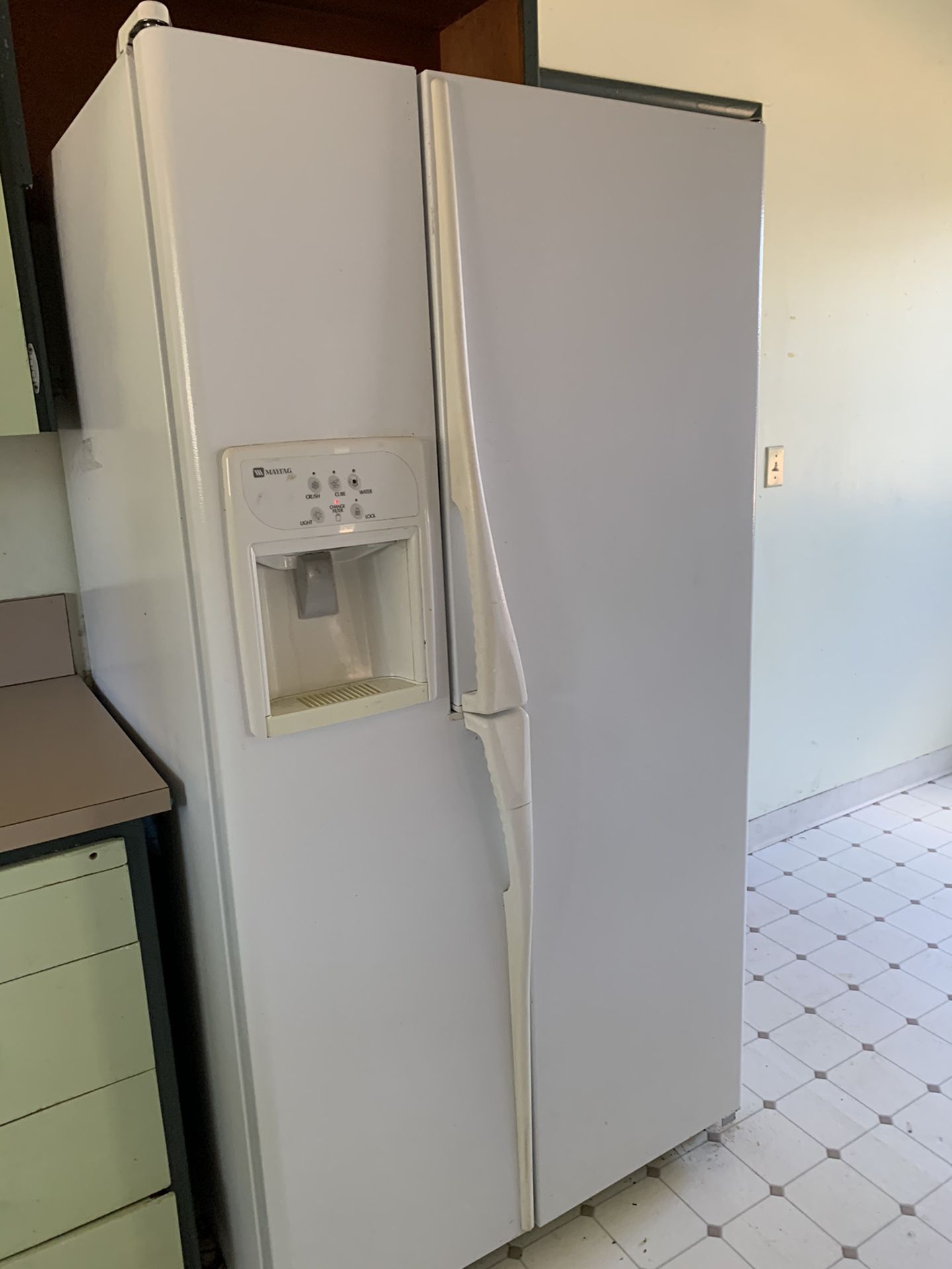 $300 Used side by side door refrigerator
