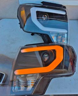 09-14 Ford F150 LED DRL Projector
Headlights Luces Focos Micas Faros Faroles Headlamps