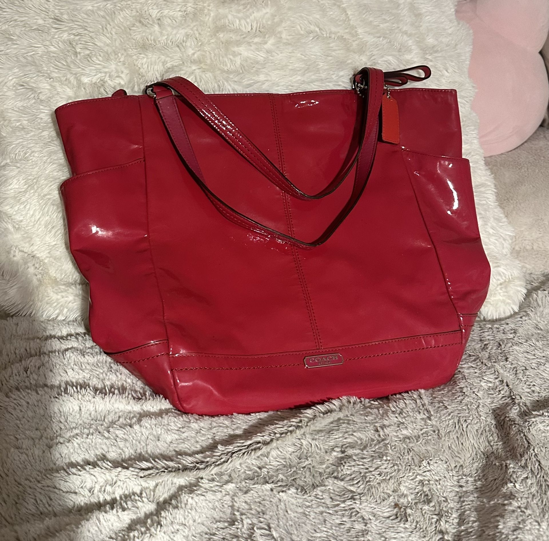 Pink coach purse