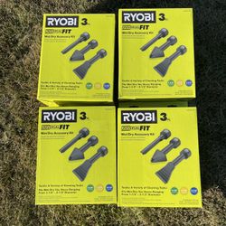 RYOBI Universal Fit WET / DRY VACUUM Accessories Kit (3-Piece) A32UAK1SB QTY.4