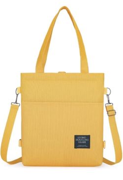 Aesthetic Versatile Canvas Shopper Tote Bag for Women with Pockets and Zipper - Stylish Reusable Shopping Bags