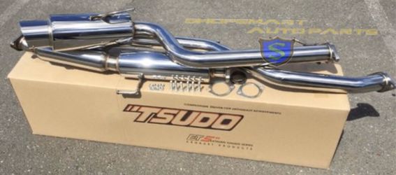 Tsudo Performance Racing S2 Cat Back exhaust for Scion tC 11 12 13 14 15 16 17 polish tip catback