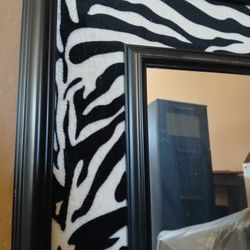 Zebra Print Mirror 