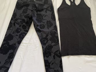 Great Shape - Lululemon Cropped Leggings & Tank Top 