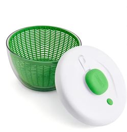 New Farberware Pro Pump Salad Spinner 6.6 Qt Green White