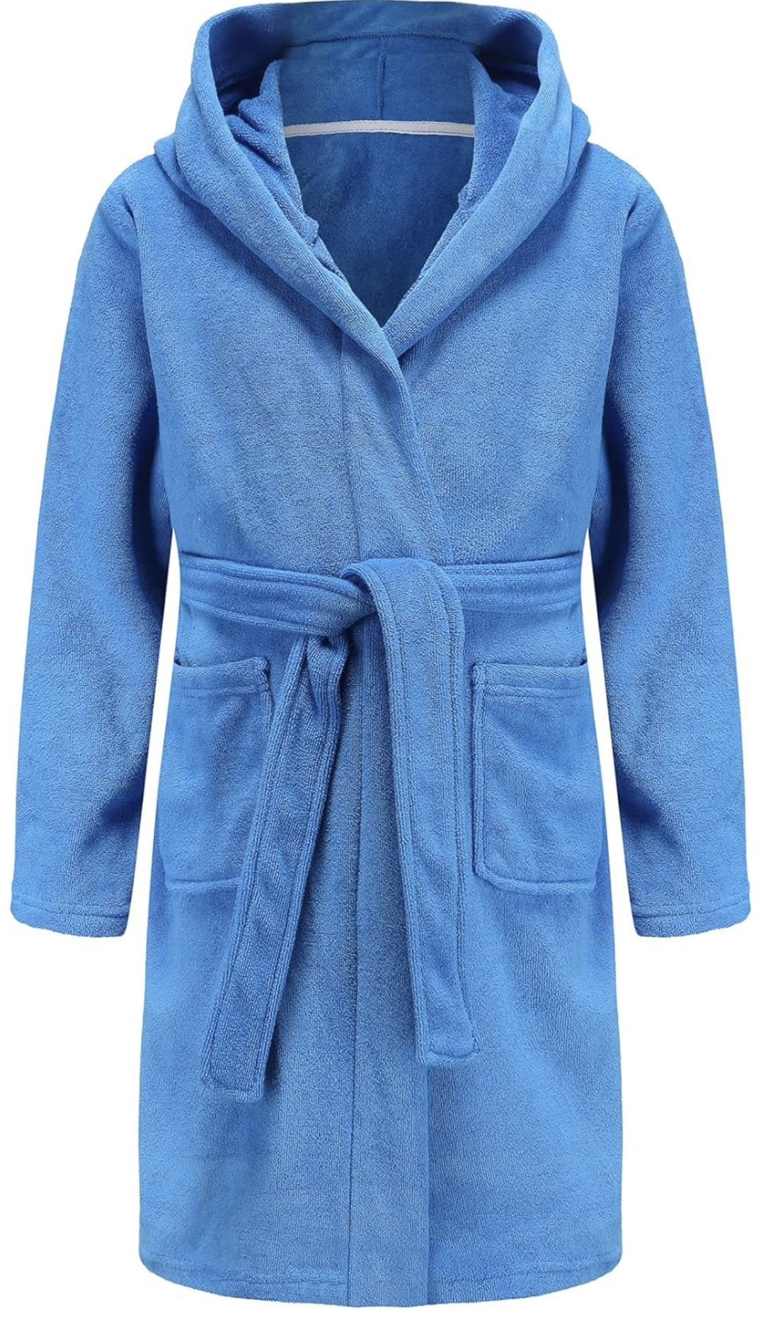 Kids Hooded Bathrobe - Blue - Soft and Cozy