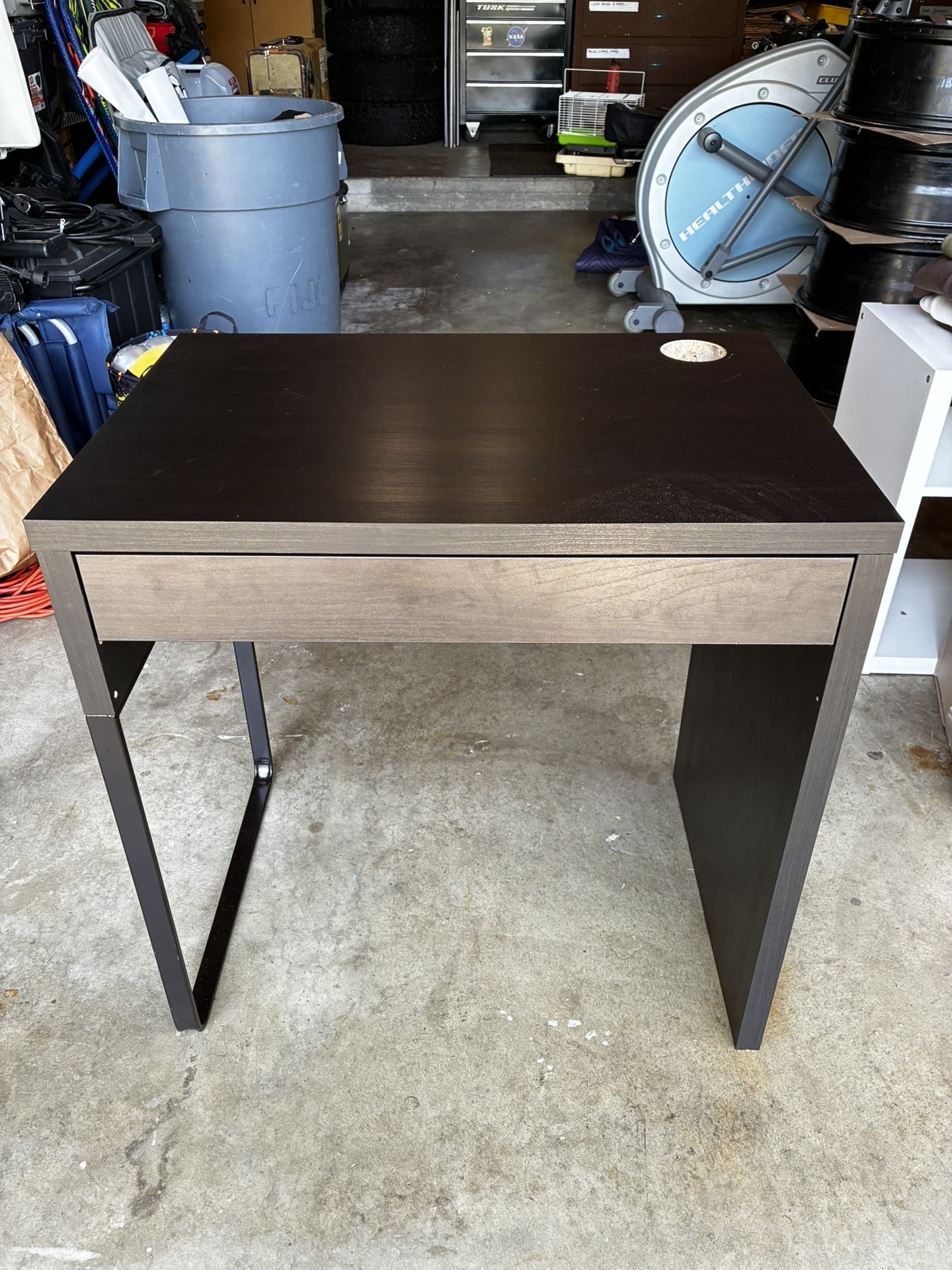 IKEA kids desk, Brown woodgrain