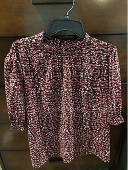 Pink and black patterned Blouse