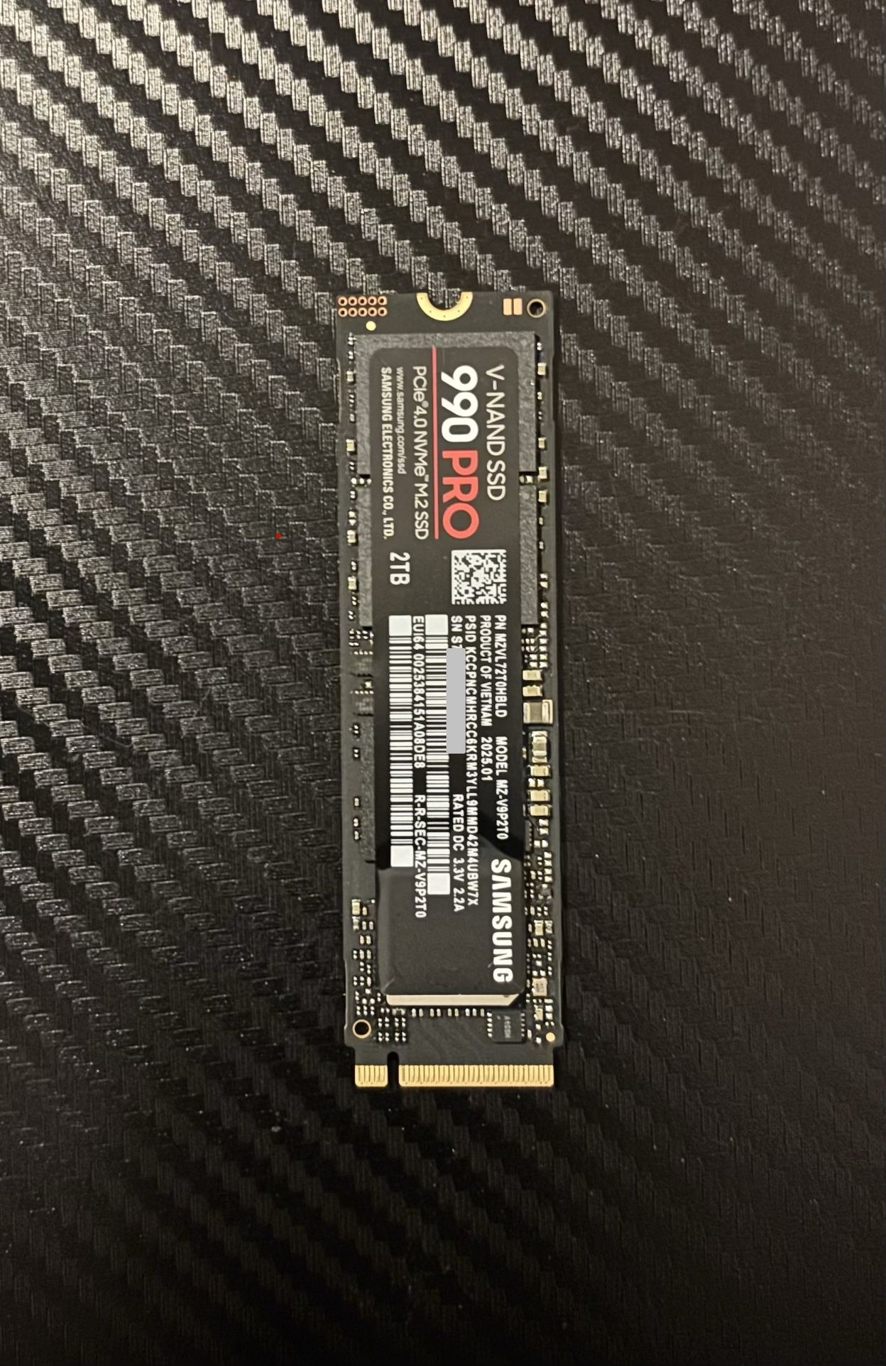 2TB Samsung 990 Pro Nvme M.2 SSD