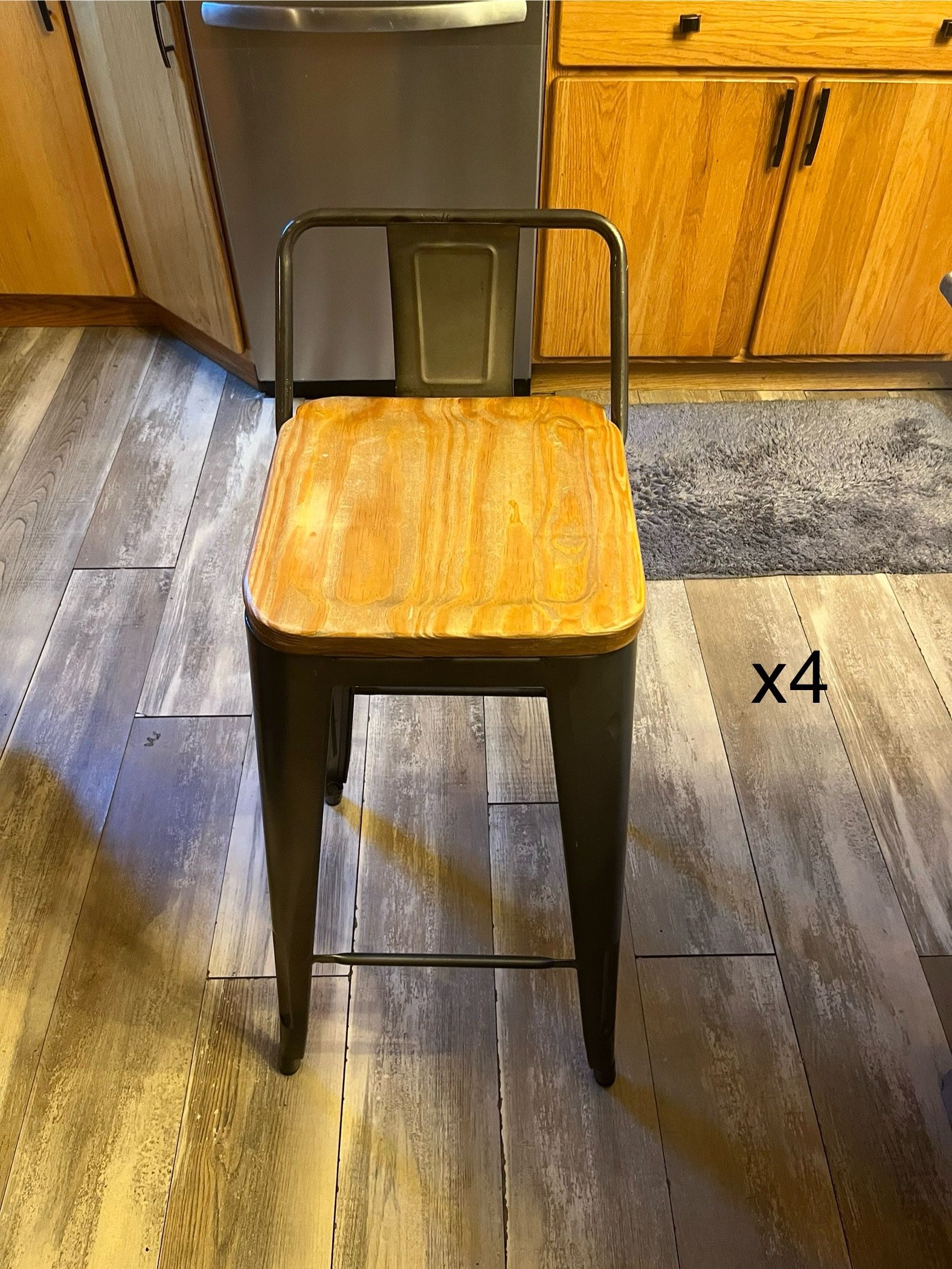 Oregon Industrial Barstool Set